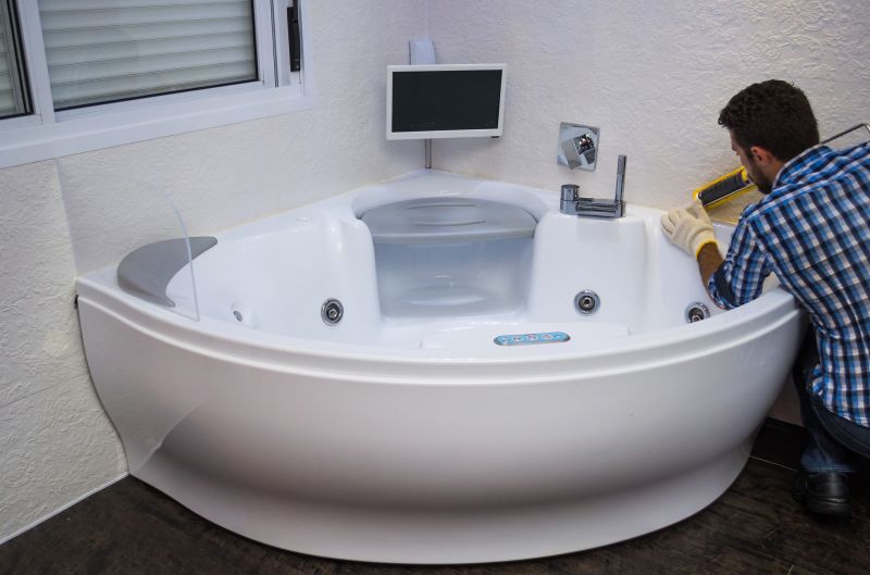 Compact corner bathtub